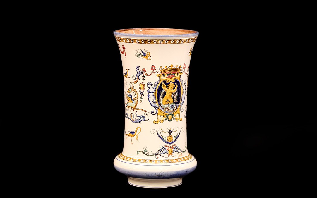 Gien Earthenware Vase, 1871 