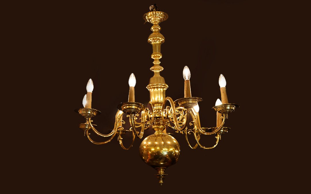 lustre Hollandais à clavettes, XVIIIeme siècle -photo-3
