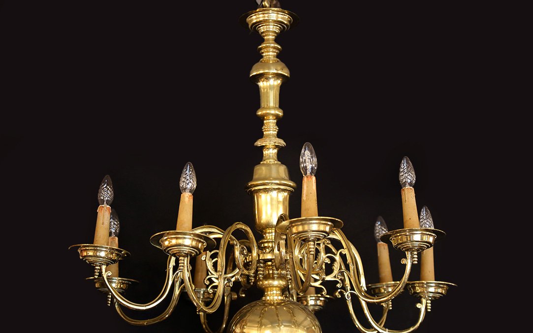 lustre Hollandais à clavettes, XVIIIeme siècle -photo-4