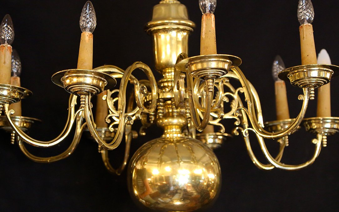 lustre Hollandais à clavettes, XVIIIeme siècle -photo-4