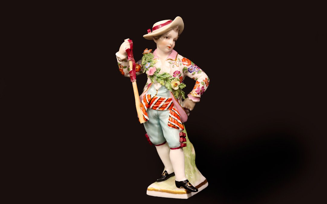 Personnage, porcelaine Meissen-photo-3