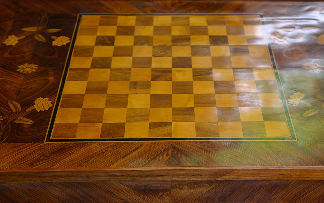 tabla à jeux, marqueterie, Louis XV-photo-2