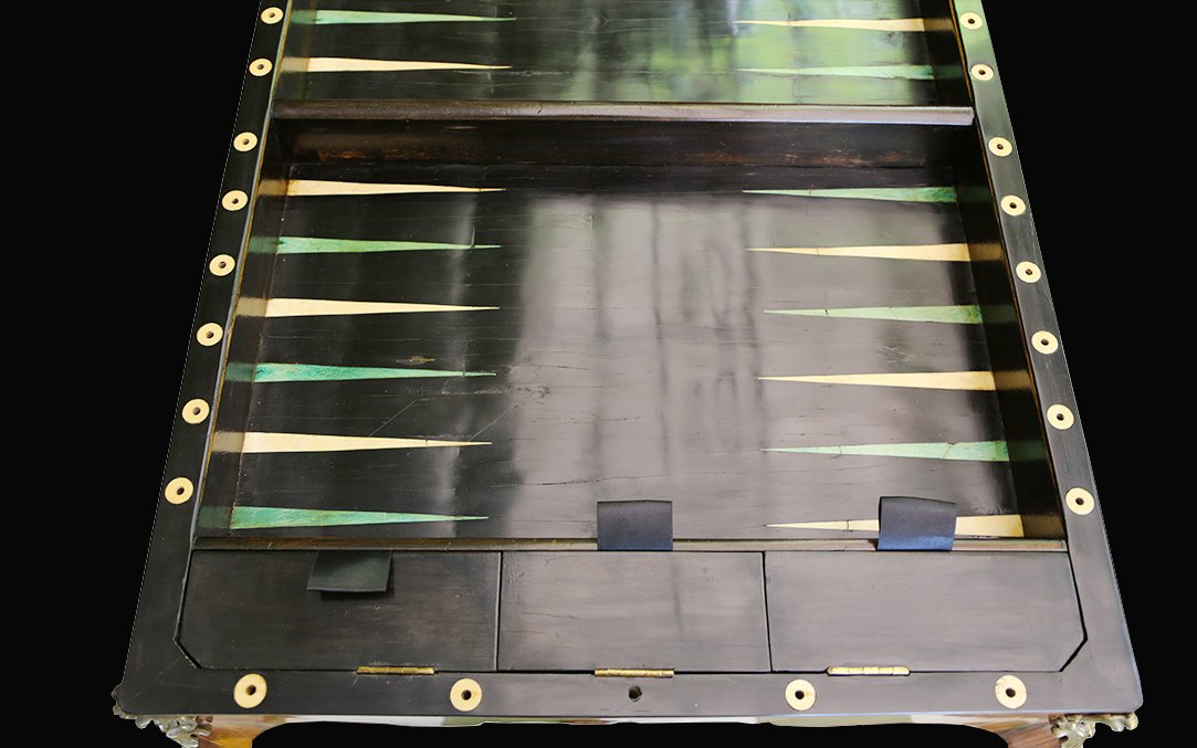 tabla à jeux, marqueterie, Louis XV-photo-4
