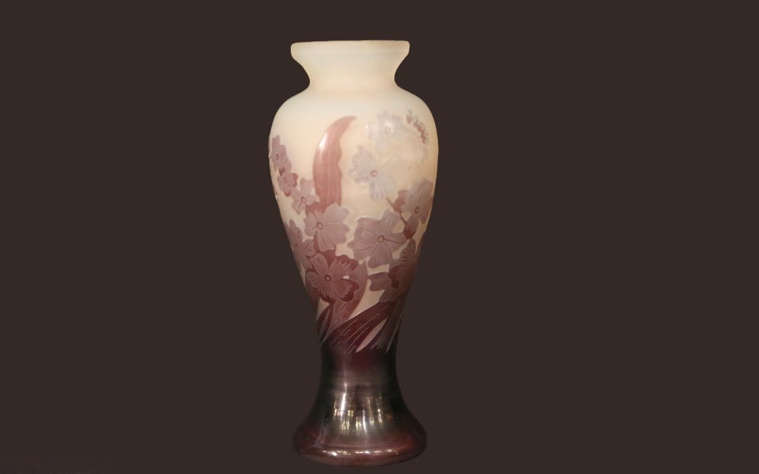 Vase Signé Gallé, circa 1920-1936-photo-3