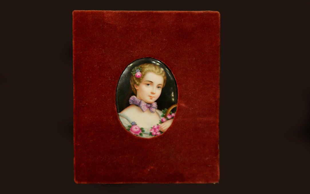 Miniature, peinture sur porcelaine -photo-2