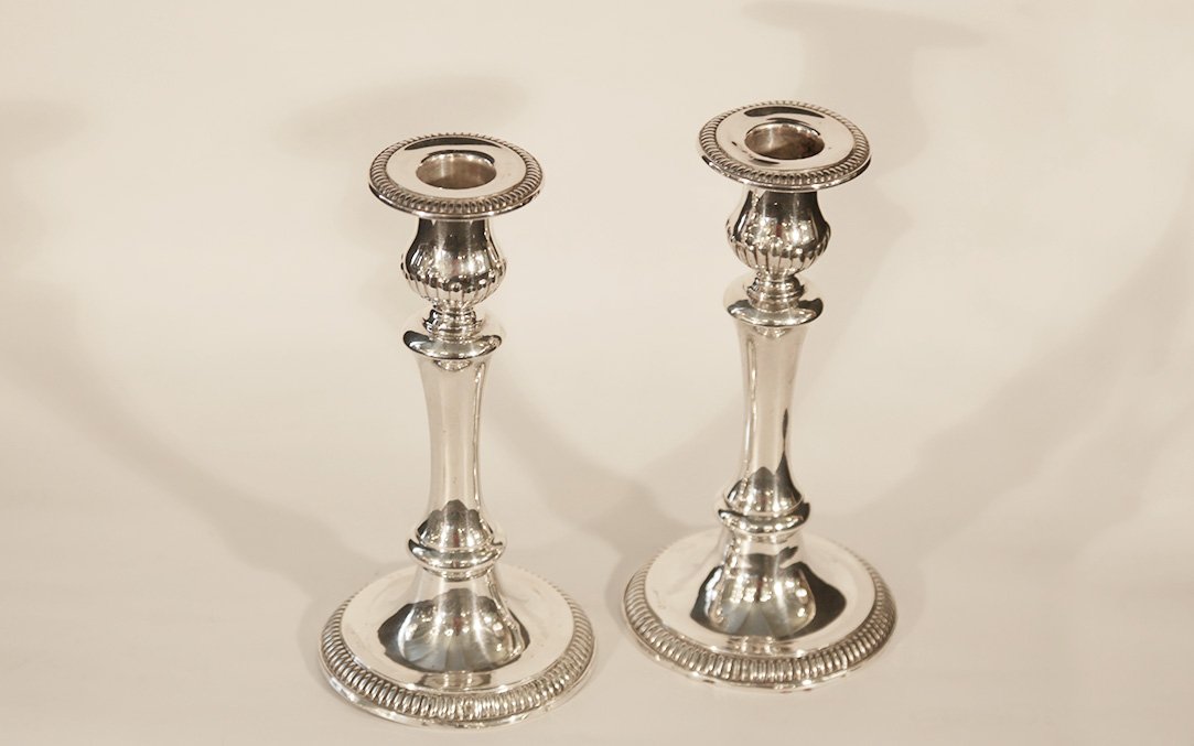 Solid Silver Candleholder, 440g-photo-3