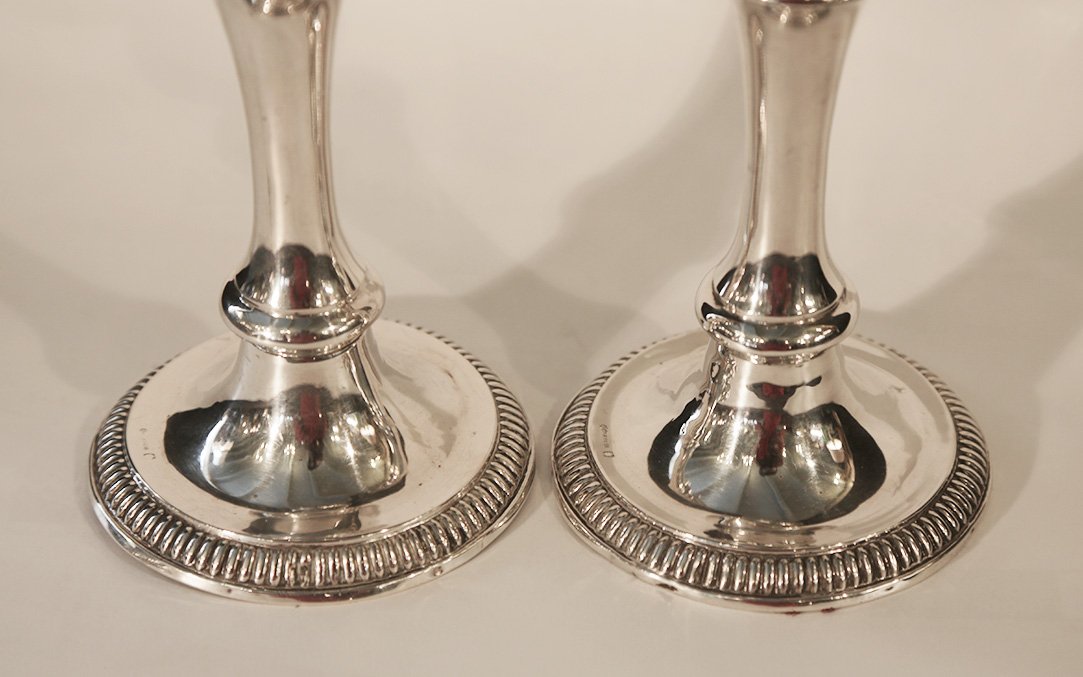 Solid Silver Candleholder, 440g-photo-4