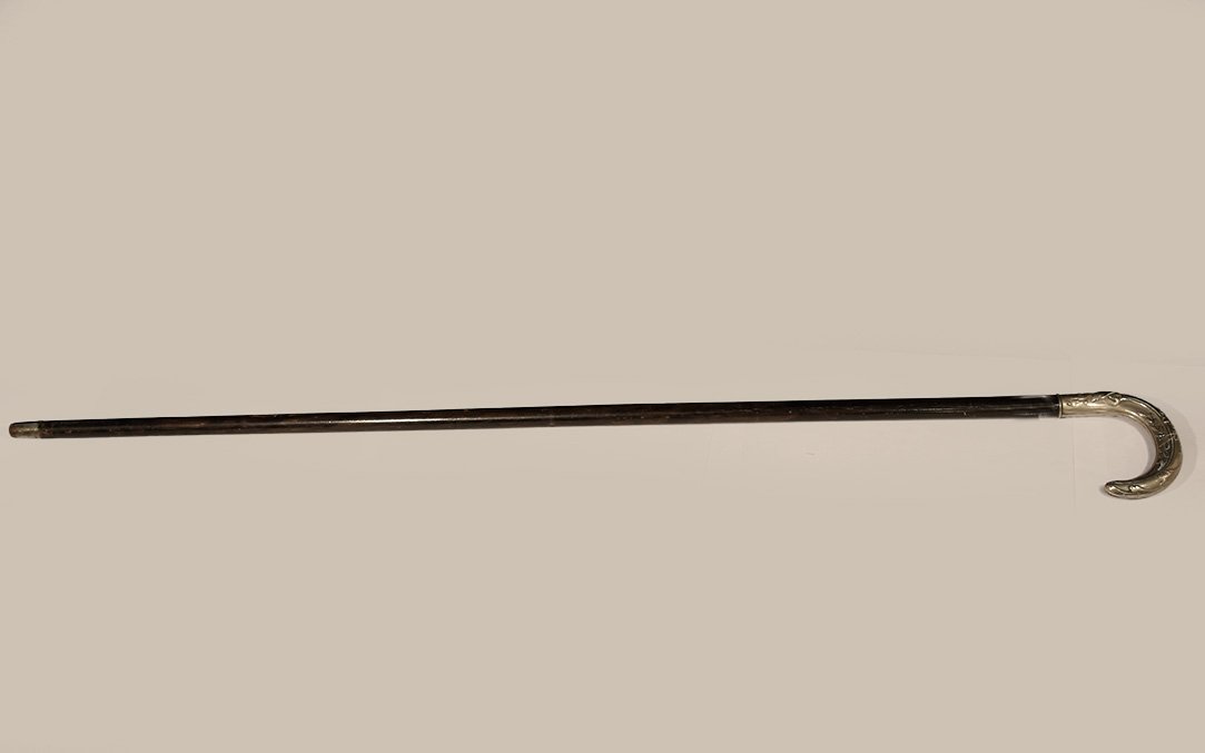 Cane, Rosewood, And Silver, Art Nouveau