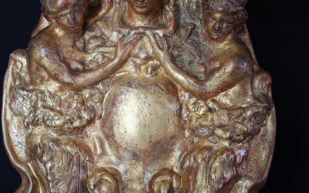 Transom Window, Gold Leaf, 18th Century-photo-3