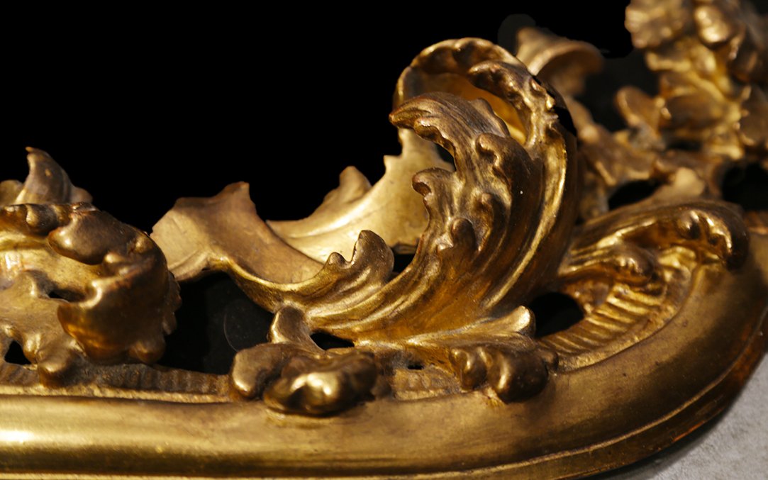 Miroir Italien XVIIIeme -photo-2