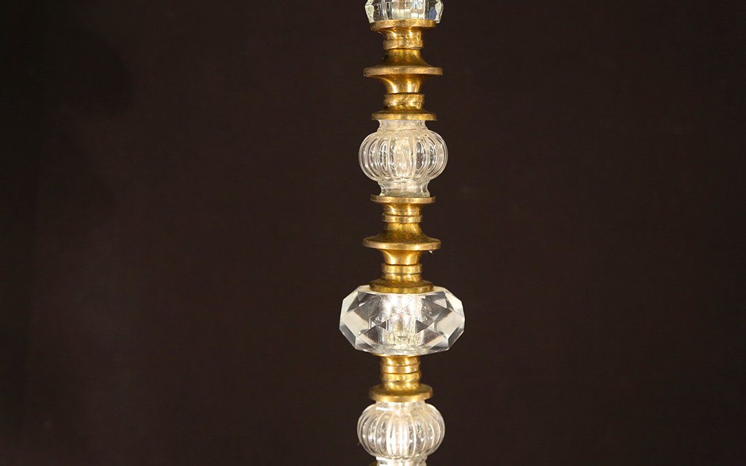 lampadaire cristal et bronze -photo-1