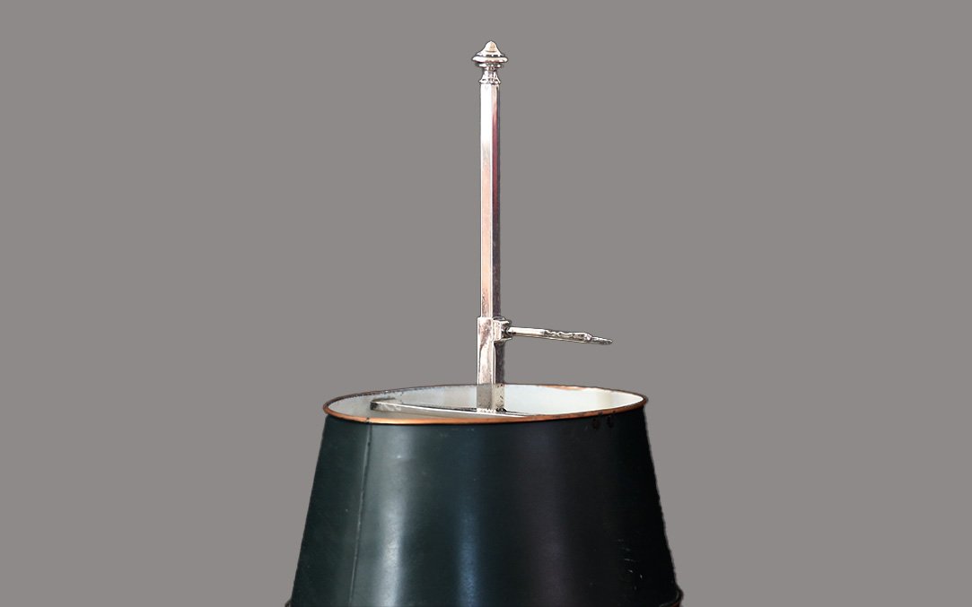 Lampe bouillotte argentée, XIXème-photo-1