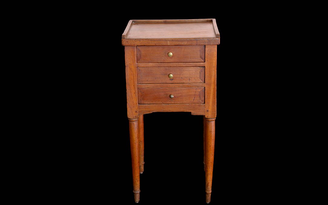 Side Table / Nightstand, Directoire Style, Walnut-photo-8
