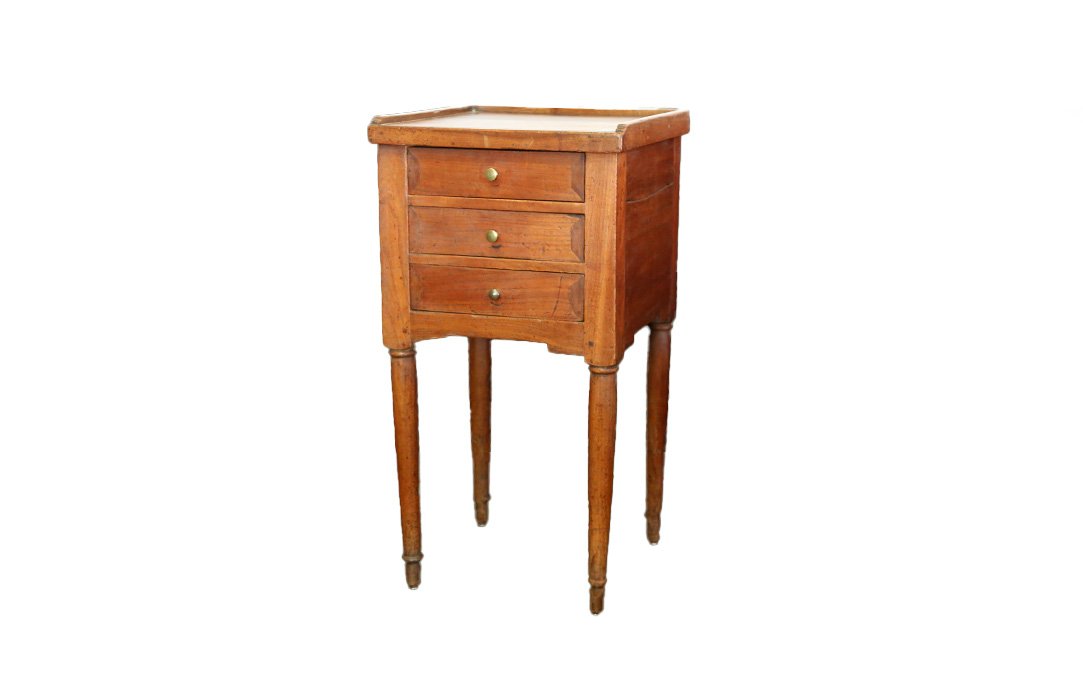 Side Table / Nightstand, Directoire Style, Walnut