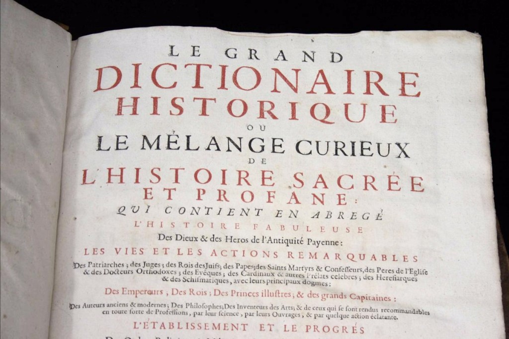Historical Dictionaries 1712, Louis Moreri-photo-3
