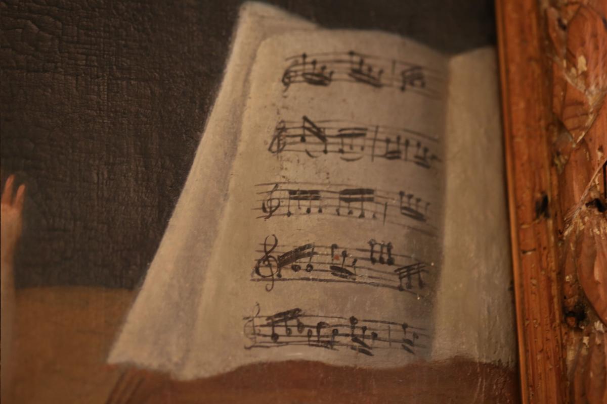 Huile Sur Toile XVIII, Leçon De Musique -photo-8