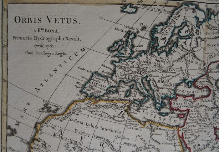 Pair Of Maps Of Europe From XVIIIth Century Cartographer R. Bonne-photo-5