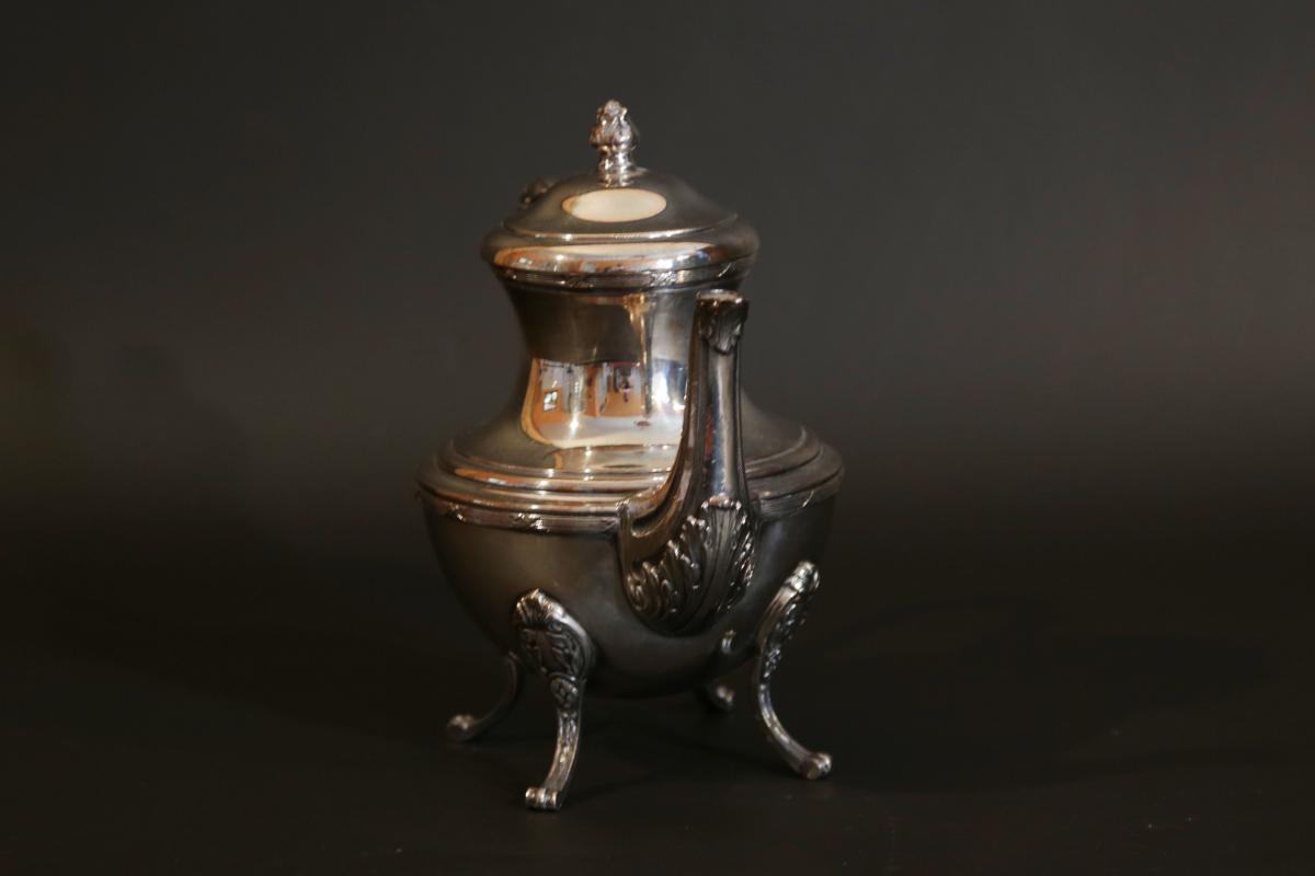 Teapot In Silver Metal, 19th-photo-4
