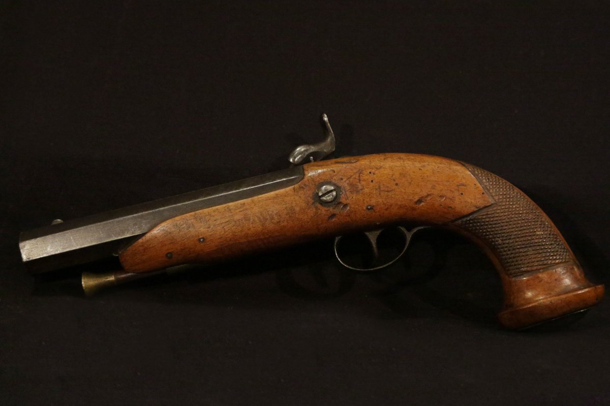 Officer's Pistol, Percussion, Early 19th-photo-4