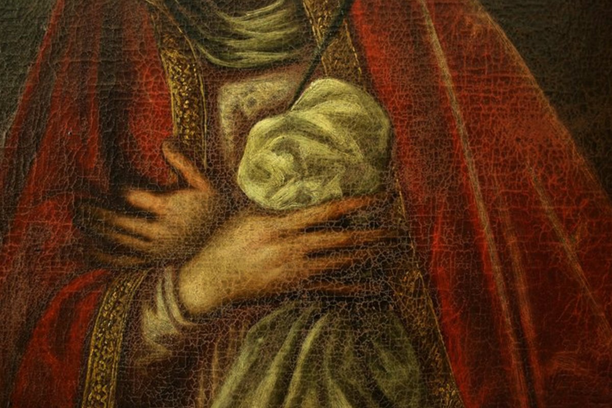Mater Dolorosa XVIIème Siècle, Huile Sur Toile -photo-3