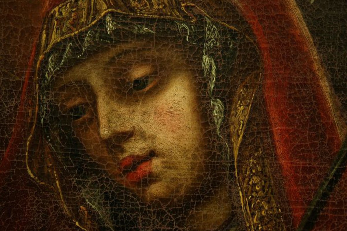 Mater Dolorosa XVIIème Siècle, Huile Sur Toile -photo-7