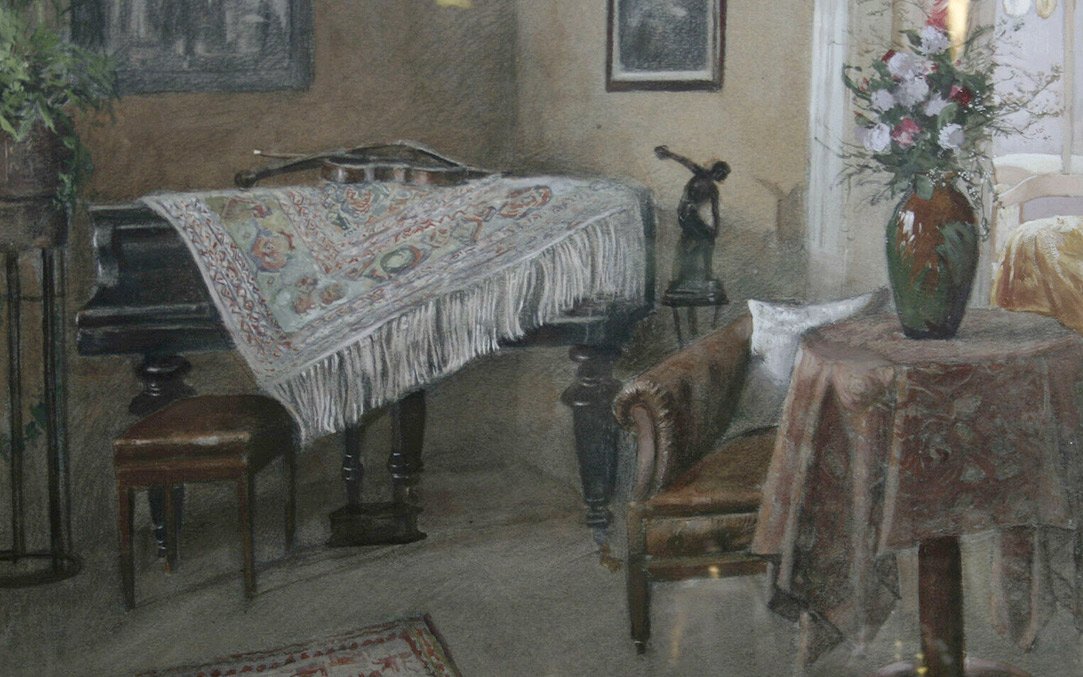 XIXth Century Interior Scene-photo-2