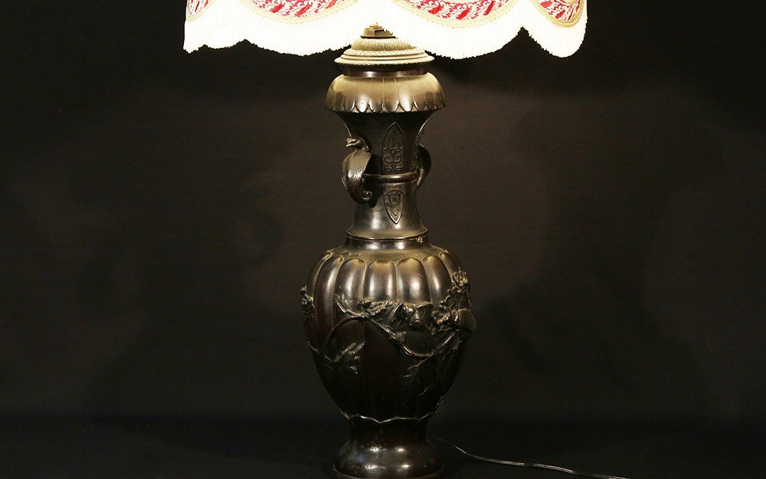 Bronze Lamp, China, XIXth-photo-2