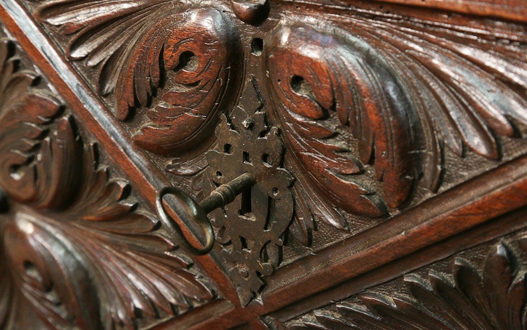 Coffre Haute époque, XV-XVIème siècle -photo-3