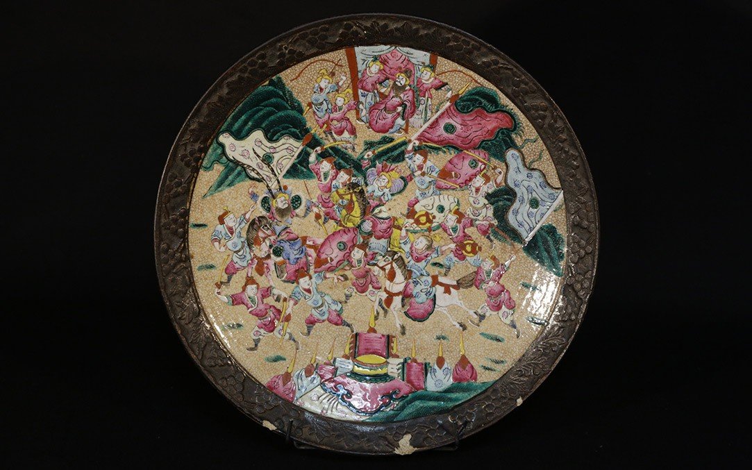 Nankin Dish, Nineteenth, Battle Scene