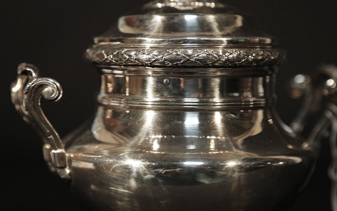 Tea And Coffee Service In Sterling Silver-photo-8