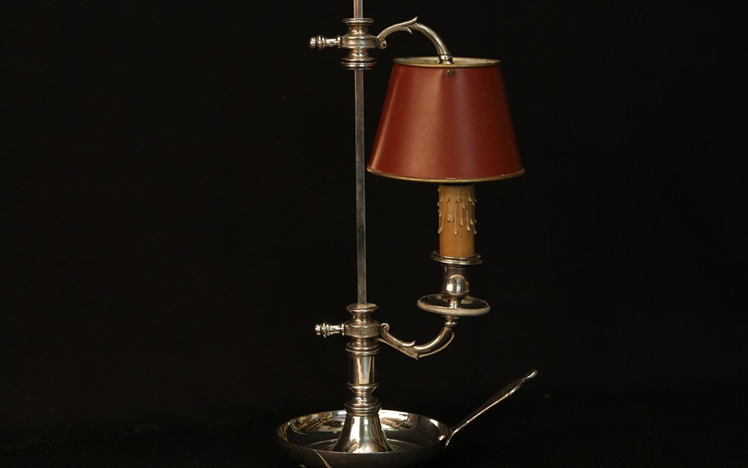 Hot Water Bottle Lamp, A Fire, Silver Bronze-photo-3