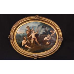 Huile Sur Toile XVIIIème, Putti 