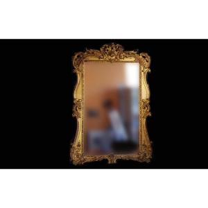 Miroir Doré à La Feuille  Style Louis XV (95 X 140 Cm)