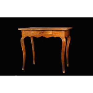 Petite Table Volante Louis XV, Noyer, XVIIIeme 