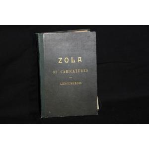 Zola 32 Original Caricatures From 1898