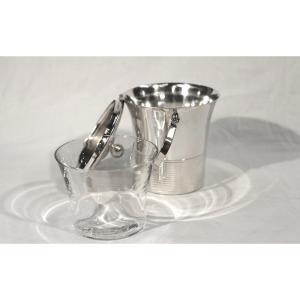 Silver Metal Ice Bucket