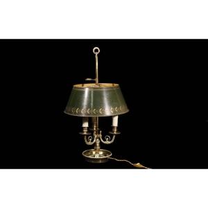 Empire Bouillotte Lamp, 19th, Bronze, 3 Lights