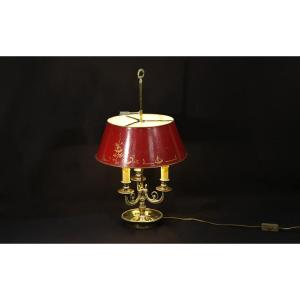 19th Century Gilt Bronze Hot Water Bottle Lamp 