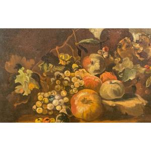 Huile Sur Toile, Nature Morte, XVIIIe (40x55)