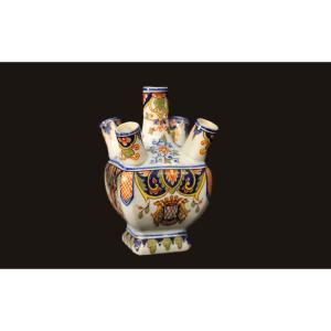 Bouquetière Desvres, XIXème 