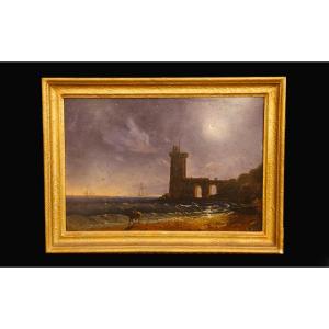 Huile sur panneau XIXeme