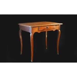 Petite table à écrire en chêne, XVIIIeme siècle