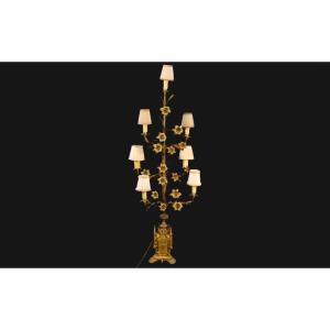 Bronze Candelabra, 7 Lights