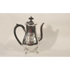 Coffee Pot, Chocolate Pot, Silver-plated Metal