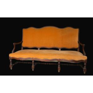 Banquette Louis XIII, Chêne, XVIIème Siècle