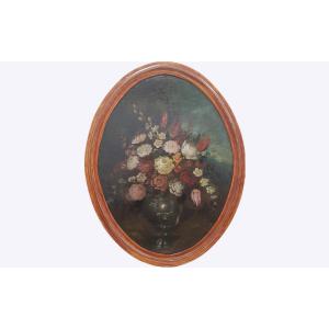 Nature morte, bouquet de fleurs XVIIIe siècle