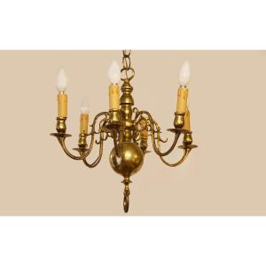 Lustre XVIIIeme siècle, bronze