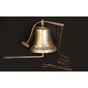 Large Bell With Clapper (27 Cm In Diameter), 19th Century