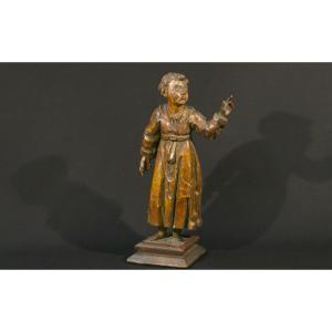 16th-century Wooden Statue, 44 Cm