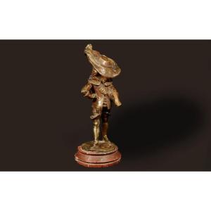 Statue bronze, mousquetaire Louis Kley